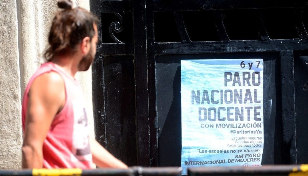 Arranca el Paro Docente y las clases recién empiezan el lunes