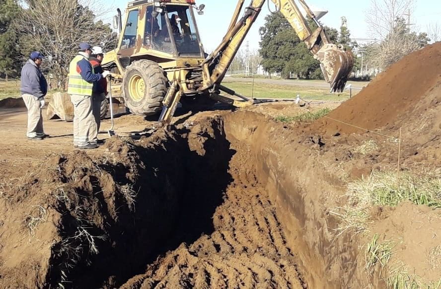 Villa Cañás: Se colocó hormigón en Av. 59 entre 36 y 38 continuando el Plan de pavimentación