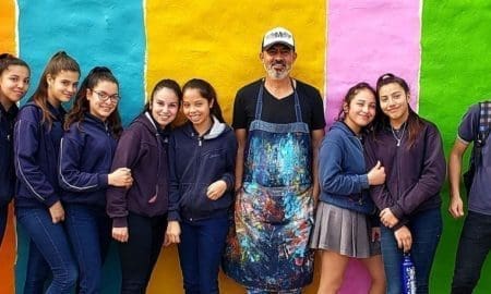 El artista plástico Mario Lange está en Villa Cañás