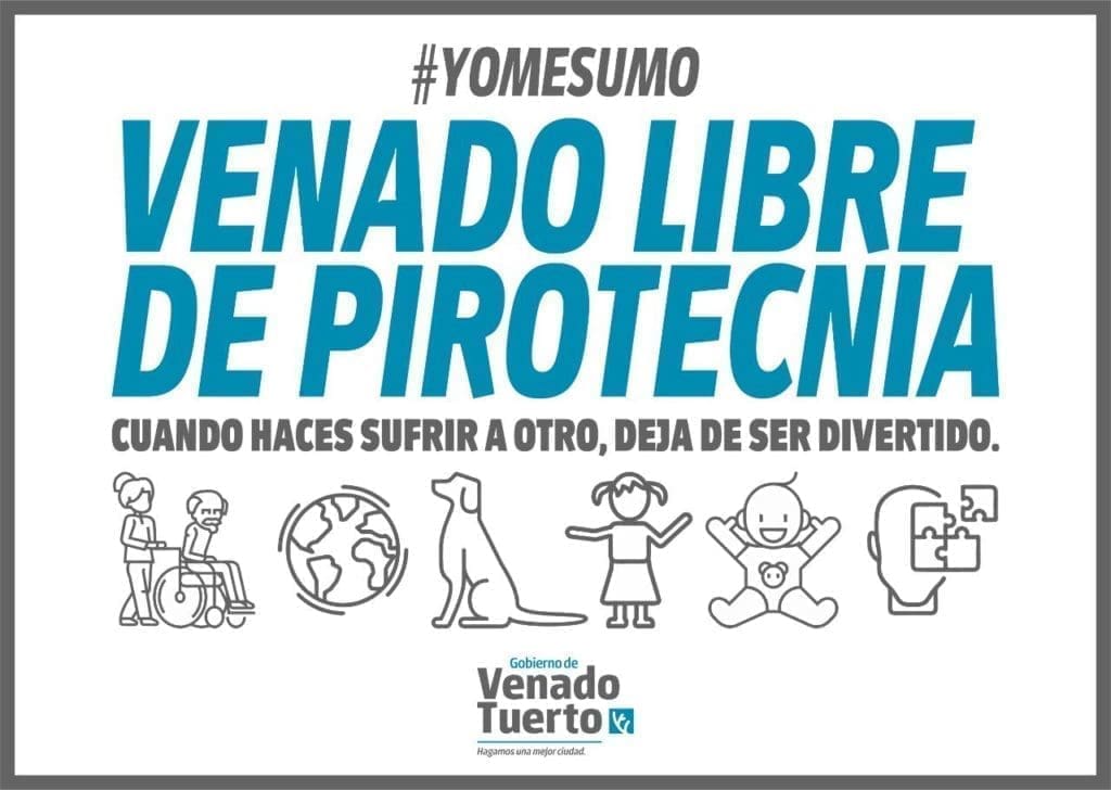 Venado Tuerto: Impulsan la campaña "Pirotecnia Cero" Venado Tuerto: Impulsan la campaña "Pirotecnia Cero"