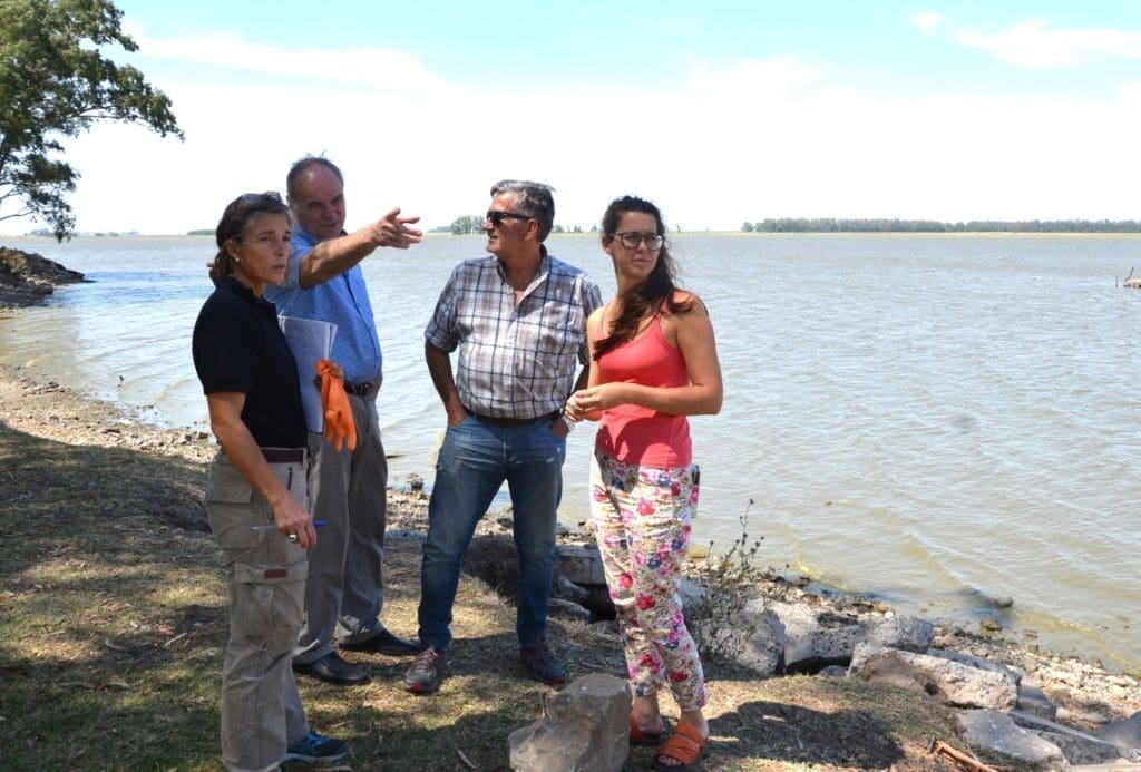 Villa Cañás: Funcionarios del Ministerio de Ambiente evaluaron los peces muertos