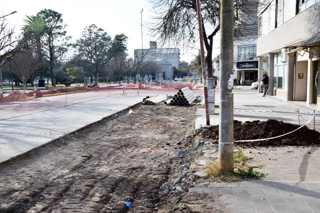 Rufino: El senador Enrico propone obra para mejorar servicio de cloacas
