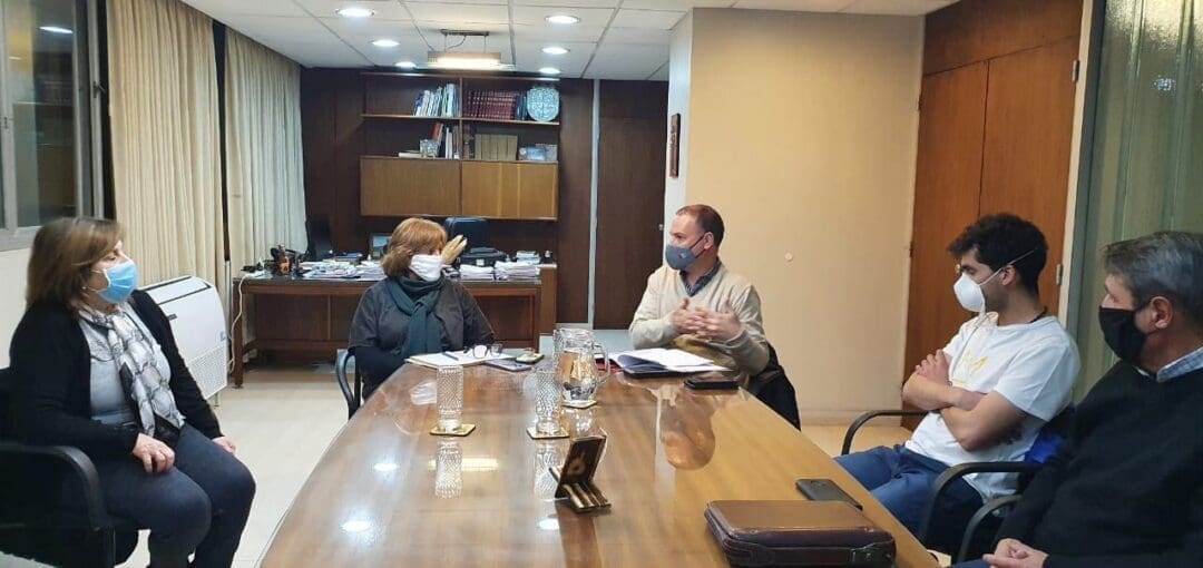 Rufino: El senador Enrico acompañó a directivos de la Escuela Agrotécnica Nº 335 en el Ministerio de Educación
