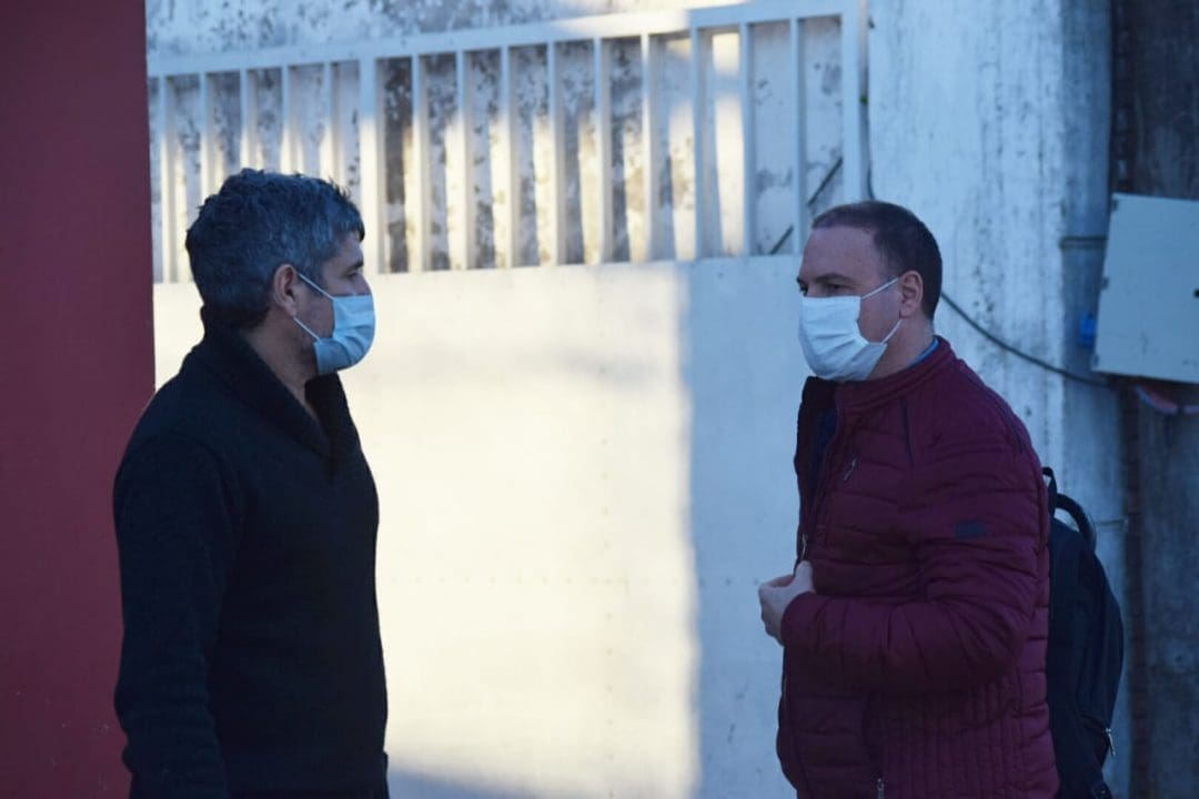 En María Teresa, Lisandro Enrico visitó a Gonzalo Goyechea