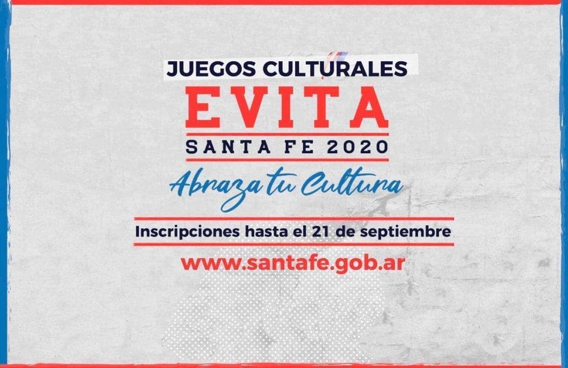 Villa Cañás: Convocatoria de Juegos Culturales Evita 2020