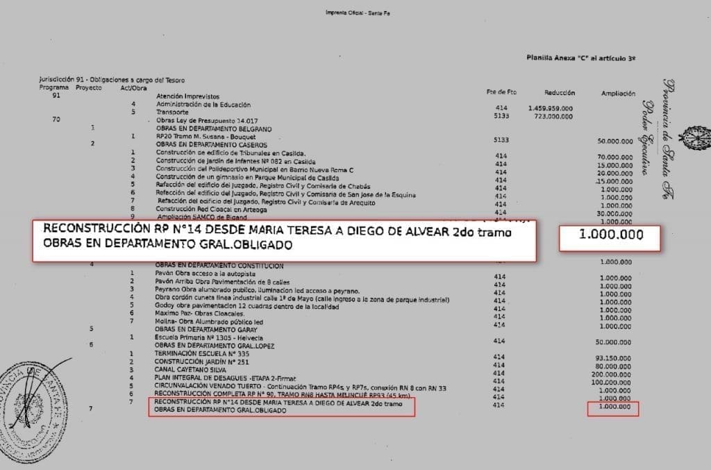 Senador Enrico: "Con un millón de pesos no se repara la Ruta 14" Senador Enrico: "Con un millón de pesos no se repara la Ruta 14"