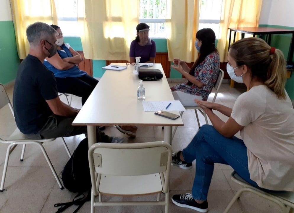 Villa Cañás: Retorno a clases, reunión con docentes