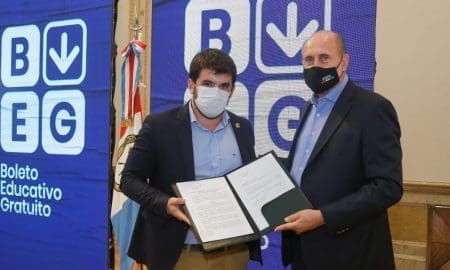 Venado Tuerto: El intendente Chiarella rubricó un convenio adhiriendo al Boleto Educativo Gratuito
