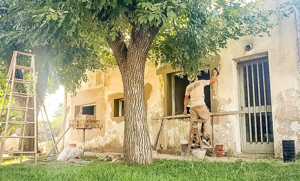 Santa Isabel: Comenzaron las obras para recuperar la salita San Cayetano