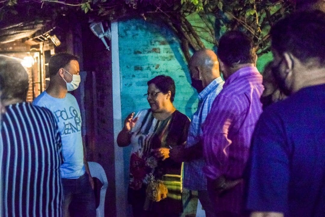 Venado Tuerto: Lisandro Enrico presente en el Club Ciudad Nueva y la Iglesia "Un oasis para tu familia"