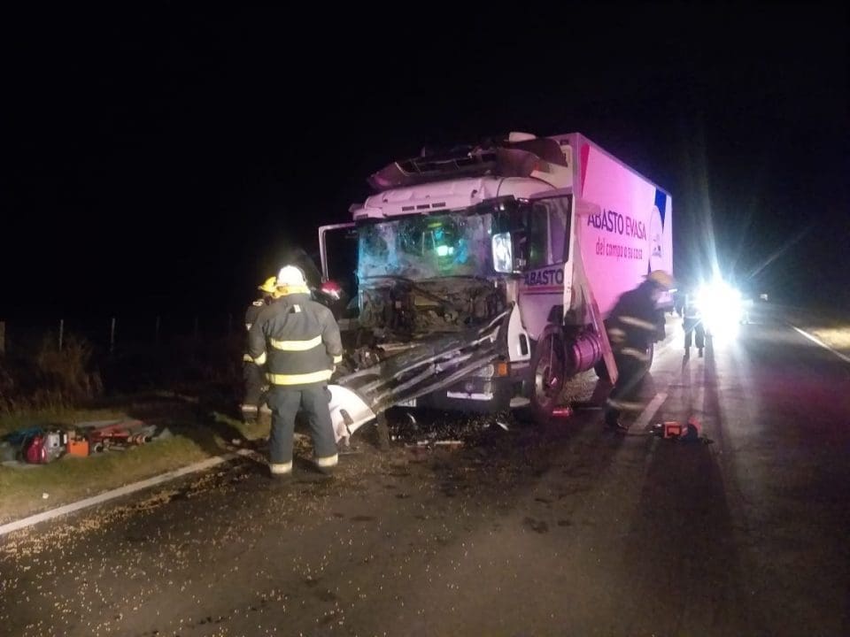 Maggiolo: Accidente sobre Ruta Nacional 8