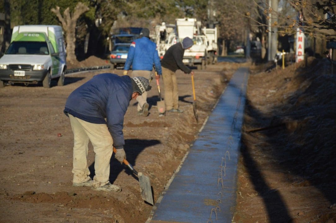 Venado Tuerto: El gobierno municipal sigue adelante con su plan de construcción de cordones cuneta
