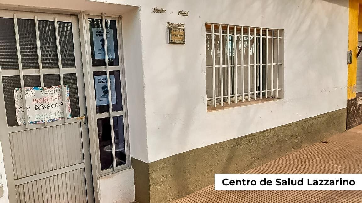 Lisandro Enrico presente en el Centro de Salud de Lazzarino