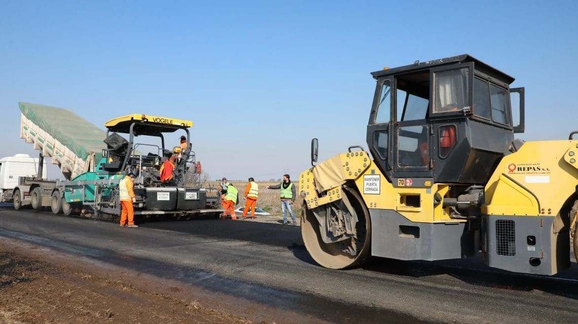 Melincué Ruta 90 repavimentacion