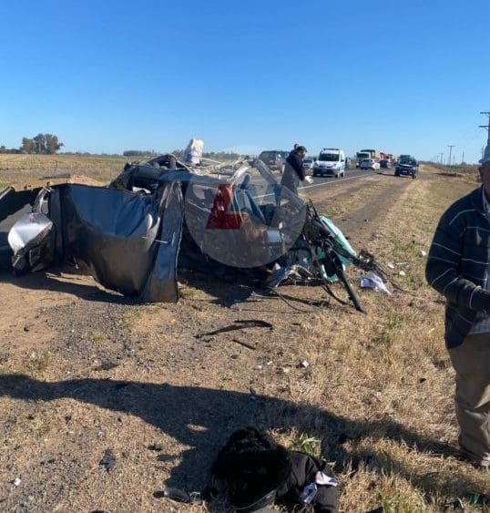 Amenabar: Accidente fatal, dos mujeres murieron en la Ruta 33