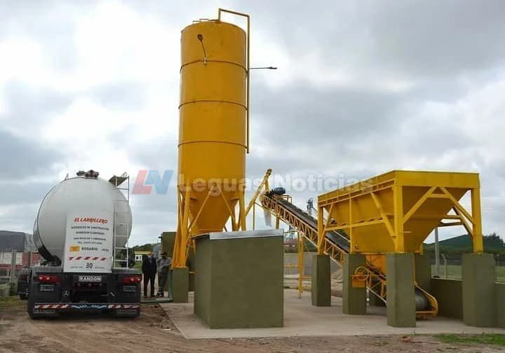 Villa Cañás: Avanzan los trabajos en la Planta Hormigonera para su puesta en marcha