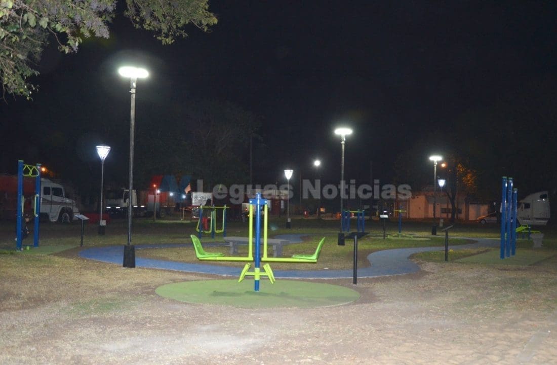 Villa Cañás: Se inauguró la Estación Aeróbica y de Entrenamiento
