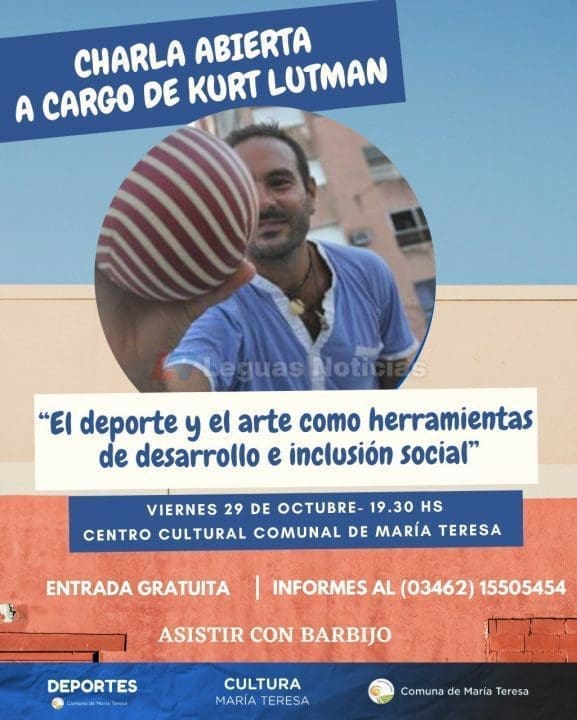 María Teresa: Charla sobre el deporte y el arte como herramientas de desarrollo e inclusión social María Teresa: Charla sobre el deporte y el arte como herramientas de desarrollo e inclusión social