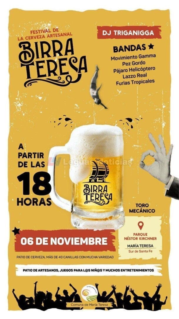 María Teresa: Este fin de semana se viene la BirraTeresa