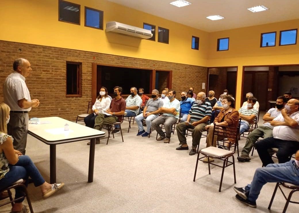 Villa Cañás: Gizzi se reunió con los productores rurales afectados por la tormenta