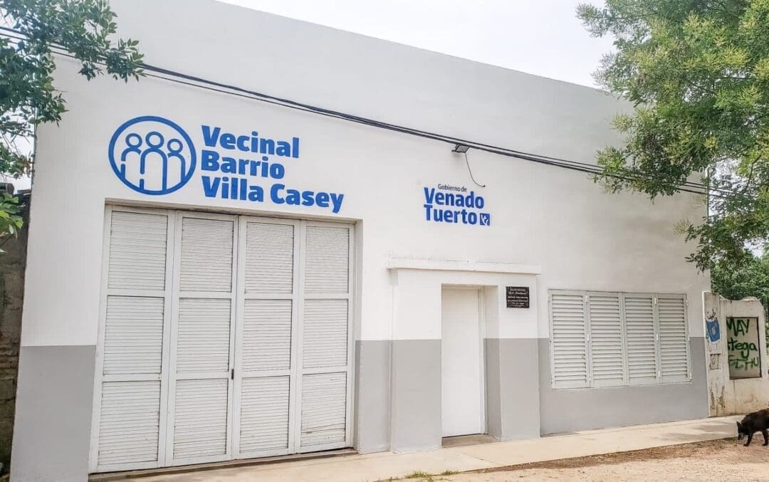 Venado Tuerto: El senador Enrico y el municipio realizaron mejoras en la vecinal del Barrio Villa Casey