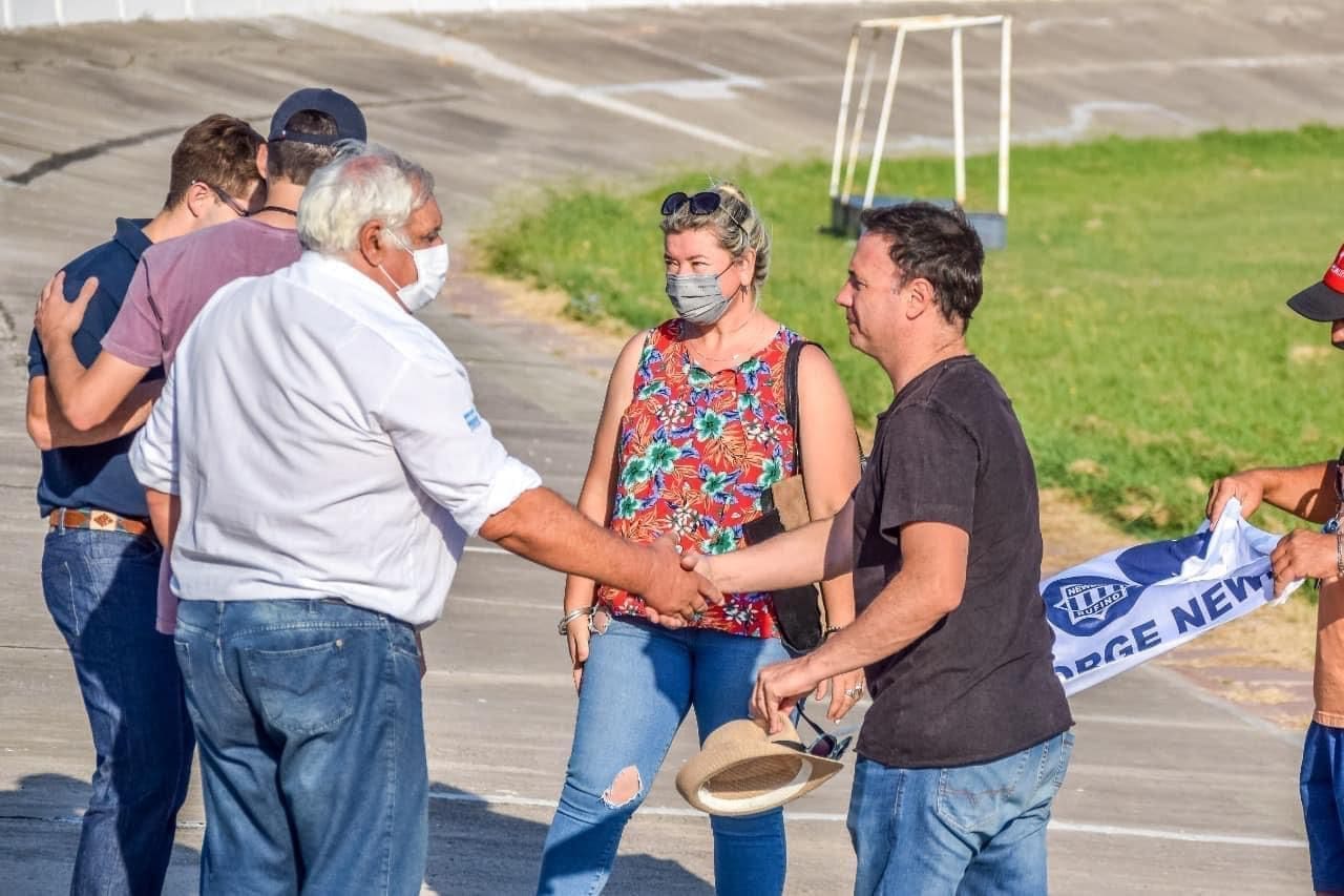Lisandro Enrico visitó Rufino y continúa acompañando las obras e instituciones de la ciudad