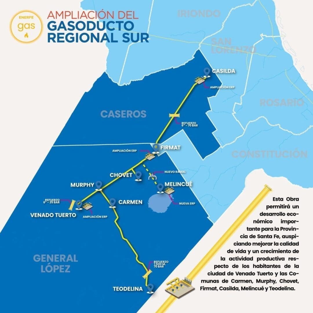 Venado Tuerto: El municipio acelera las gestiones para avanzar en la ampliación del Gasoducto Regional Sur Venado Tuerto: El municipio acelera las gestiones para avanzar en la ampliación del Gasoducto Regional Sur
