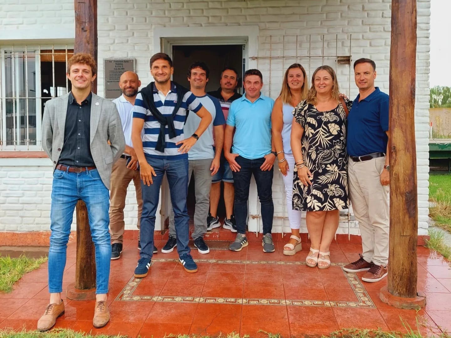 Pullaro junto a parte del bloque UCR Evolución visitaron el sur santafesino