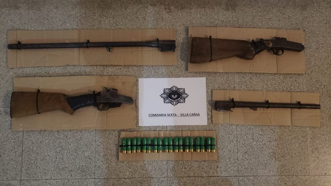 Villa Cañás: Allanamiento positivo con secuestro de armas de fuego