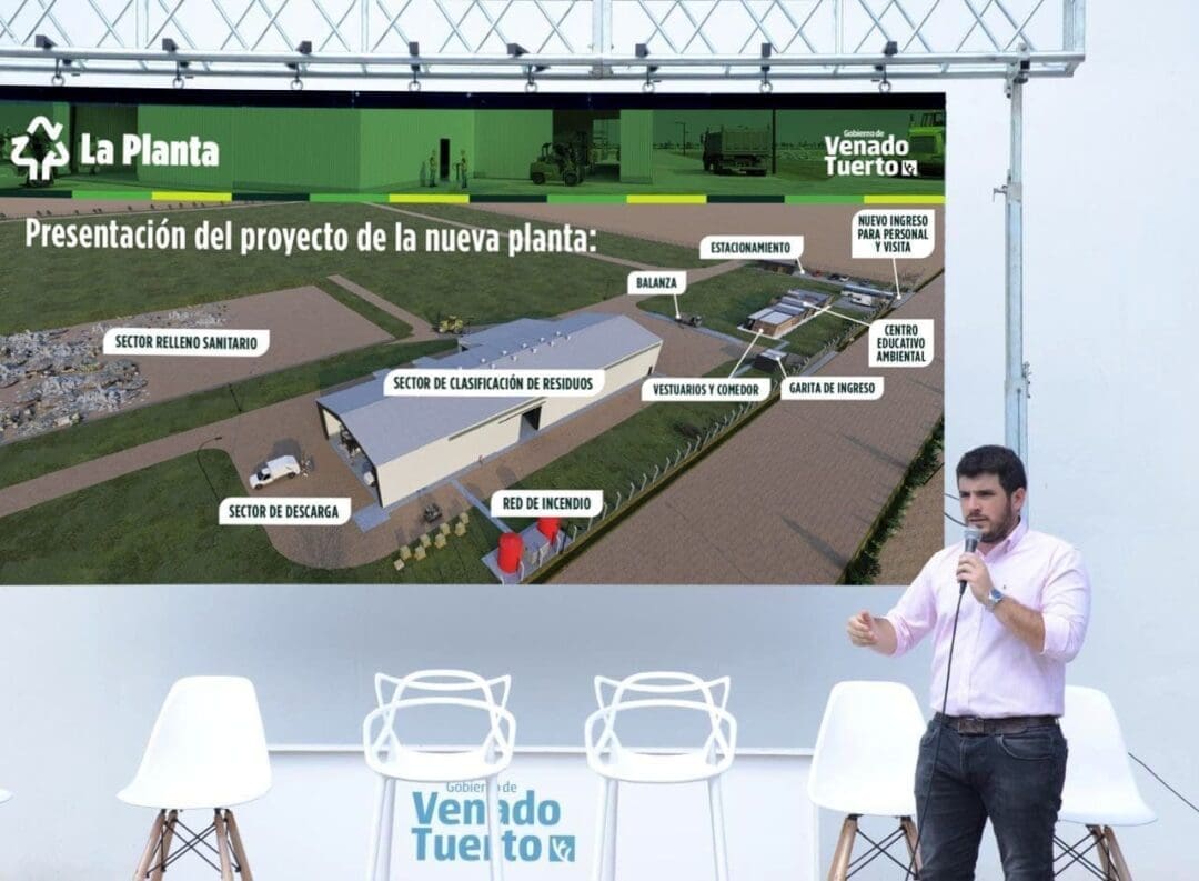 Venado Tuerto: Presentaron el proyecto de la nueva planta de tratamientos de residuos