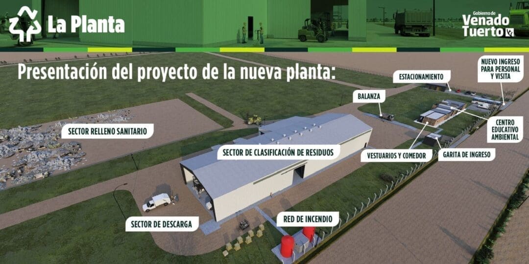 Venado Tuerto: Presentaron el proyecto de la nueva planta de tratamientos de residuos Venado Tuerto: Presentaron el proyecto de la nueva planta de tratamientos de residuos