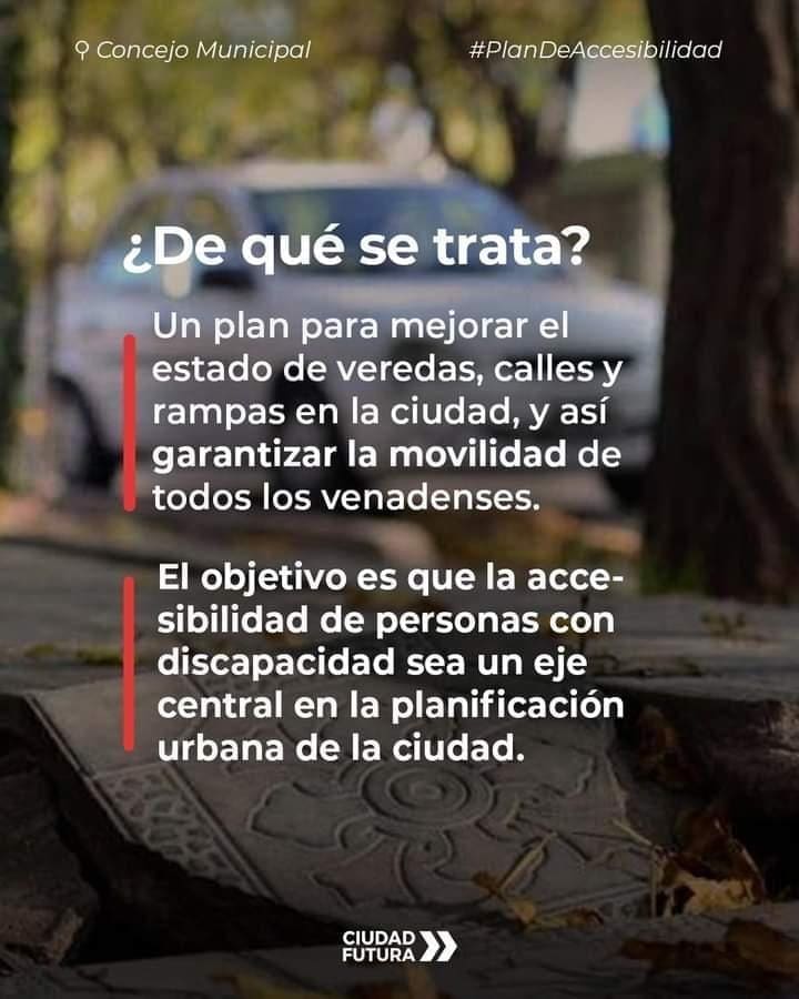 Venado Tuerto: Ciudad Futura presenta un Plan para el Acondicionamiento de Veredas y Rampas Venado Tuerto: Ciudad Futura presenta un Plan para el Acondicionamiento de Veredas y Rampas