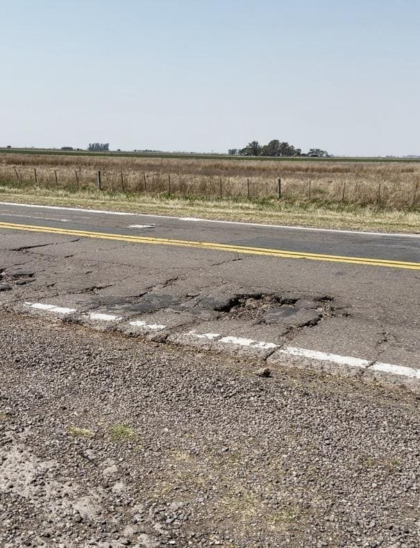 Di Gregorio: Es vergonzoso y criminal el estado de las rutas nacionales que atraviesan General López
