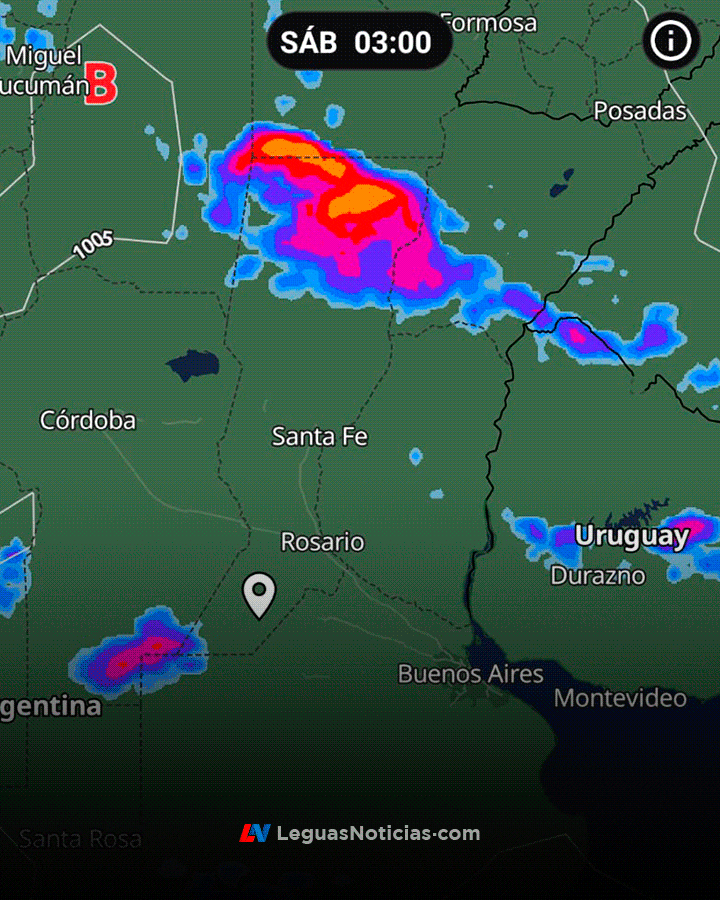 Alerta por tormentas y fuertes ráfagas de viento en Santa Fe para este sábado 27 Alerta por tormentas y fuertes ráfagas de viento en Santa Fe para este sábado 27