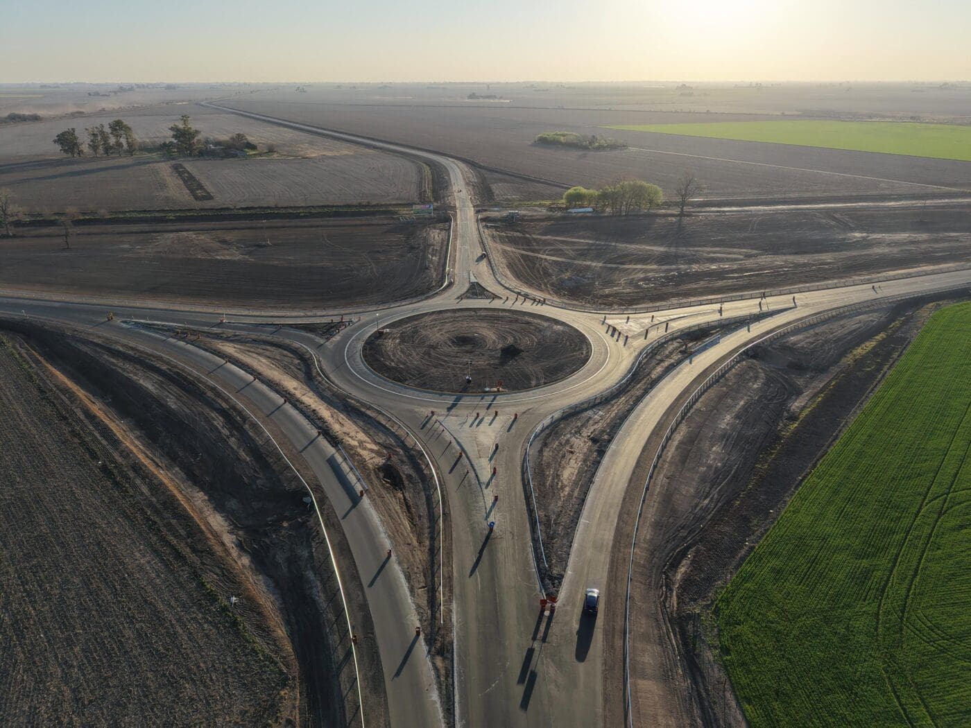 Ruta Provincial 96: El primer tramo supera el 90% y avanza hacia Venado Tuerto