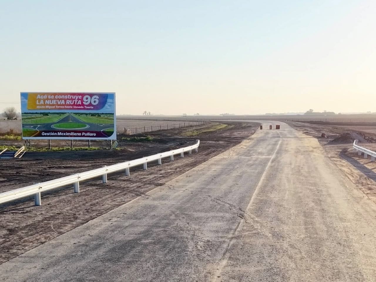Ruta Provincial 96: El primer tramo supera el 90% y avanza hacia Venado Tuerto Ruta Provincial 96: El primer tramo supera el 90% y avanza hacia Venado Tuerto