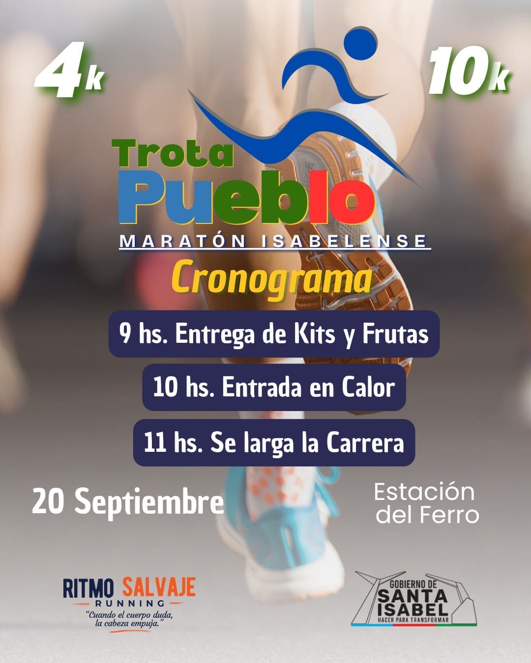 Santa Isabel corre este domingo la primera “Trota Pueblo” Santa Isabel corre este domingo la primera “Trota Pueblo”